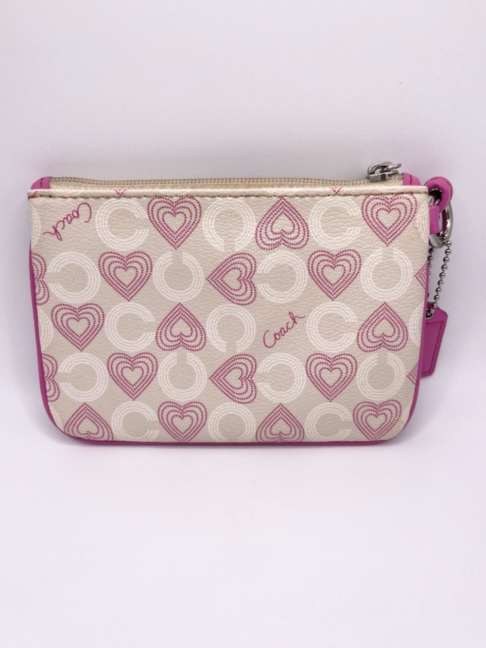Coach Pink Hearts Wallet/Wristlet - Picture 2 of 5